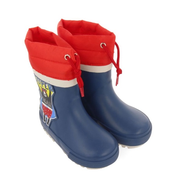 NIB BORGAMES Blue Welly Boots With Super Bear Toddler 6 - Picture 5 of 9